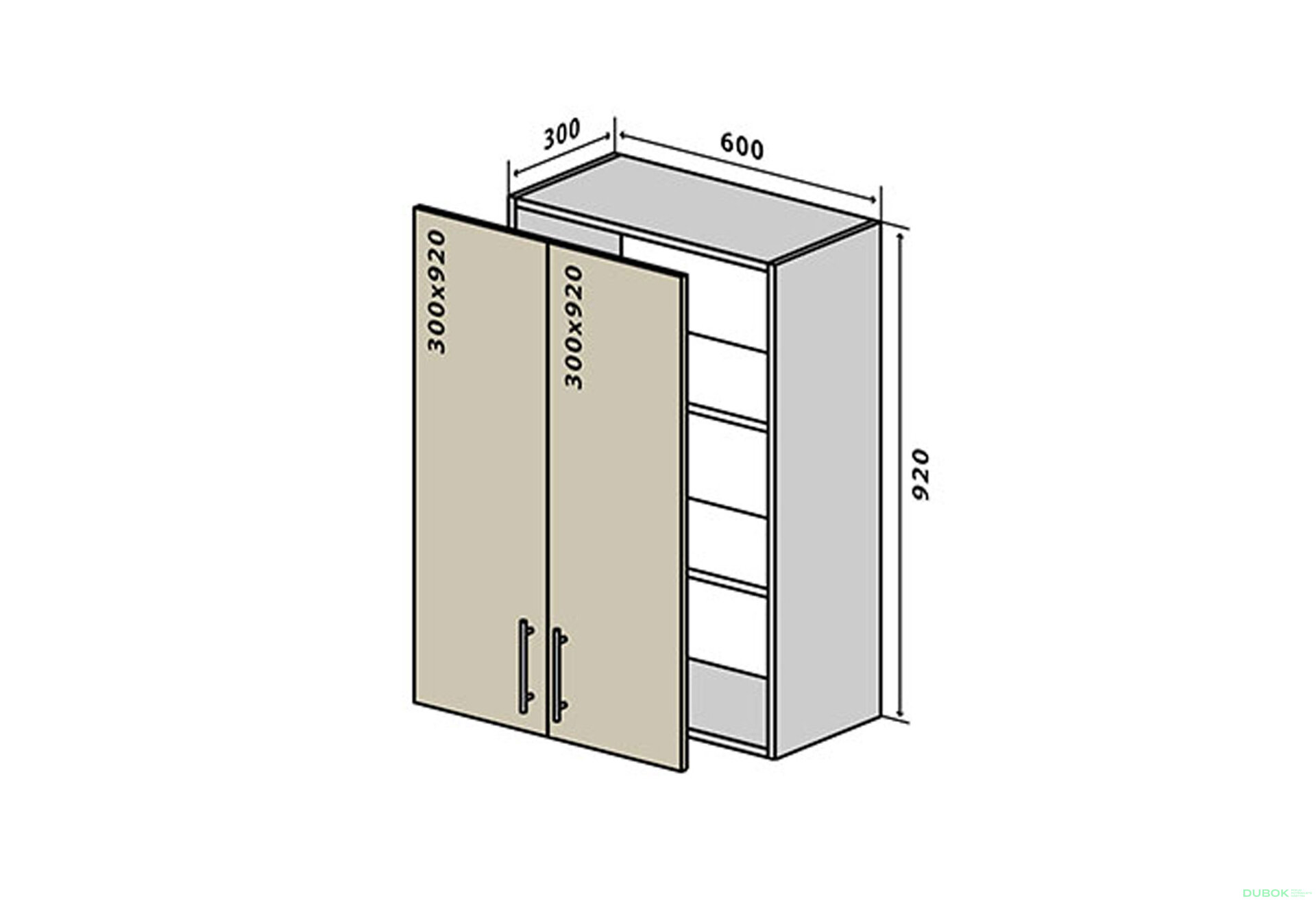 Fotografia 1 - V46 Skrinka 2D 60 Sonata Luxe