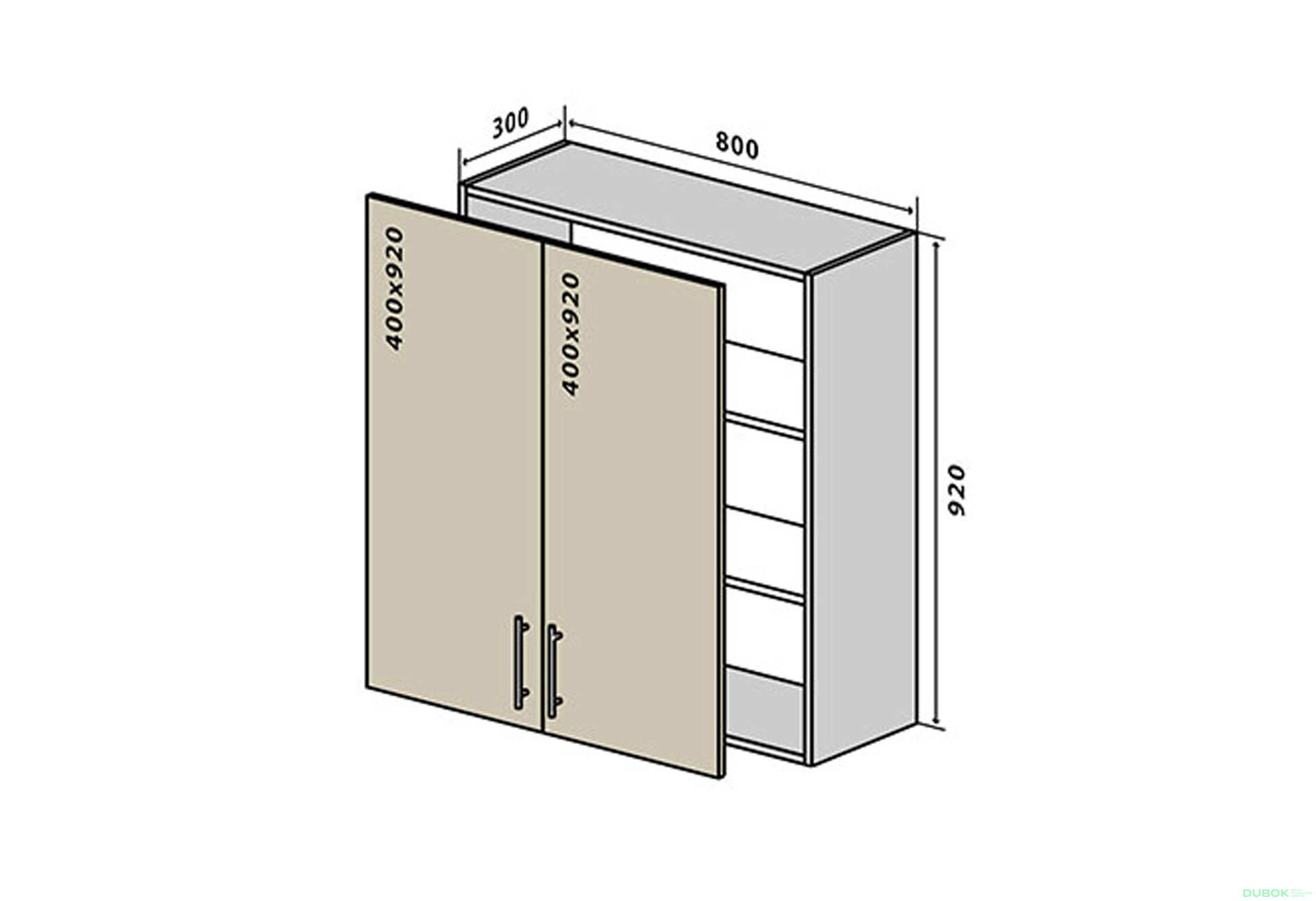 Fotografia 1 - V48 Skrinka 2D 80 Sonata Luxe