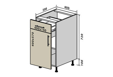 N23 Skrinka 1Š1D 40 Sonata Luxe