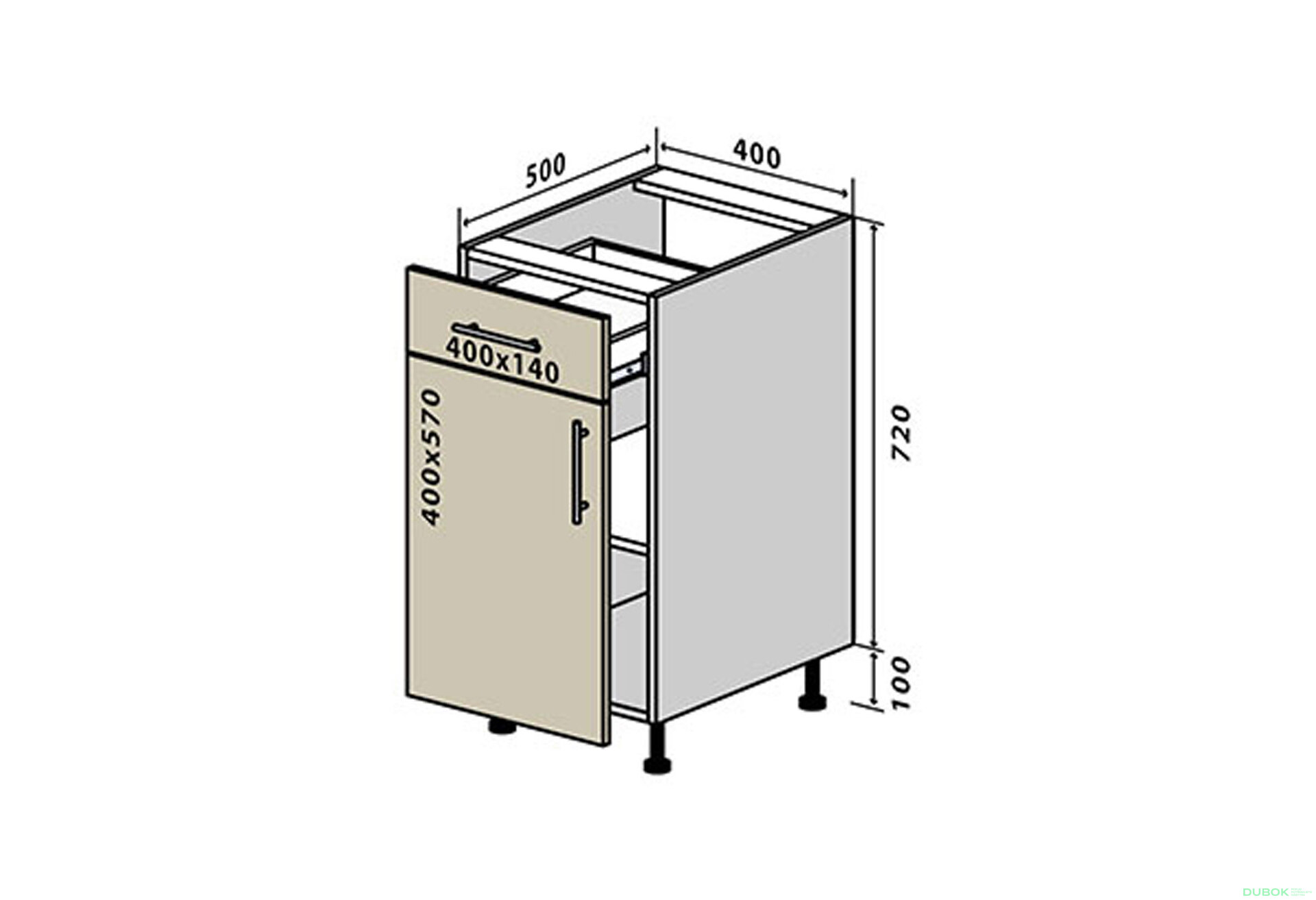 Fotografia 1 - N23 Skrinka 1Š1D 40 Sonata Luxe