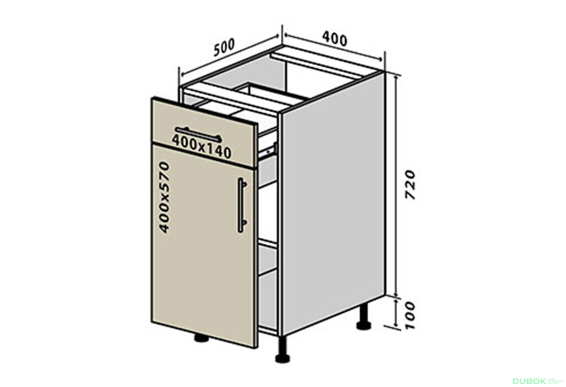 N23 Skrinka 1Š1D 40 Sonata Luxe