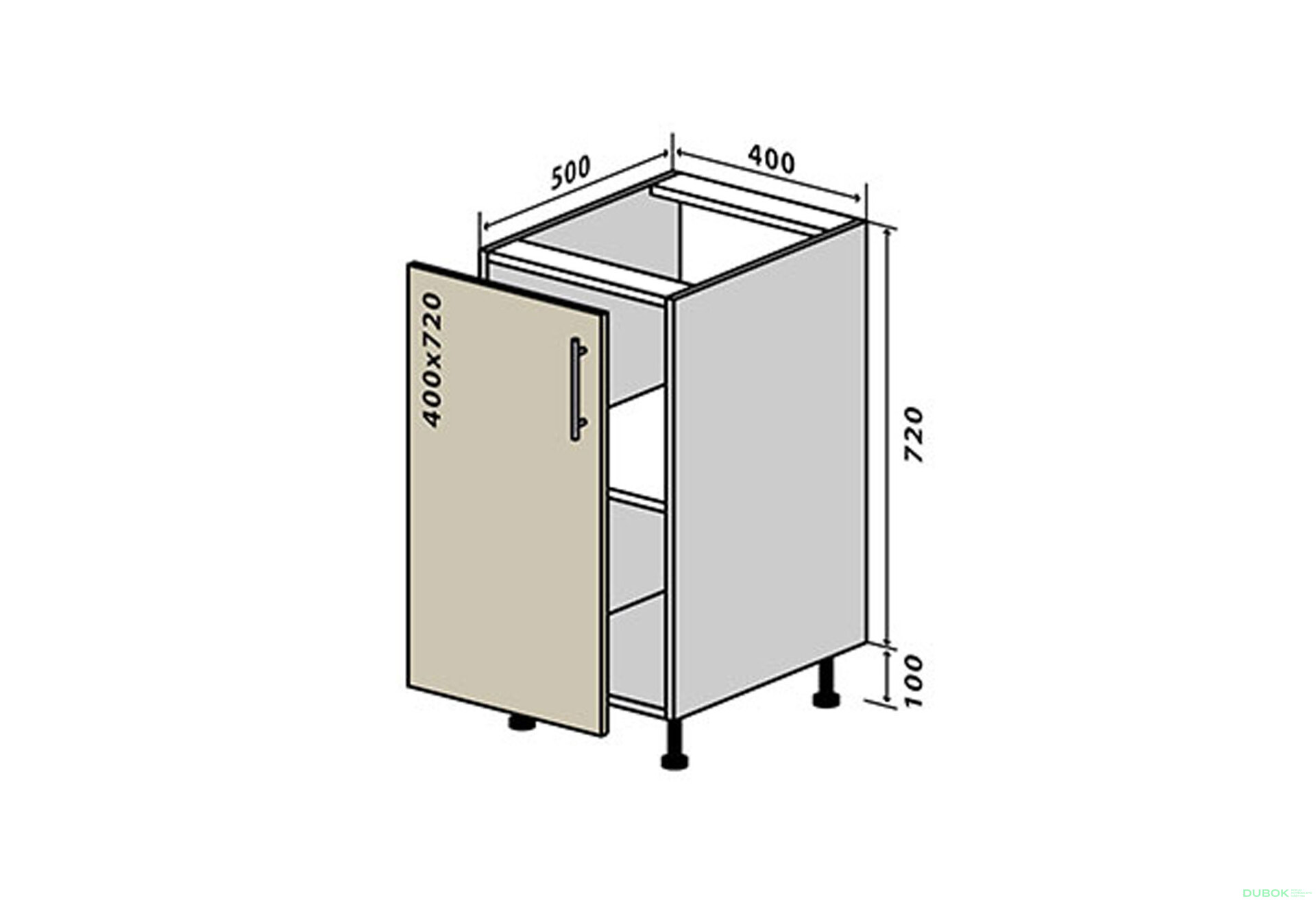 Fotografia 1 - N3 Skrinka 1D 40 Sonata Luxe
