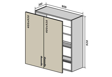 V49 Skrinka 2D 80 Sušenie Sonata Luxe