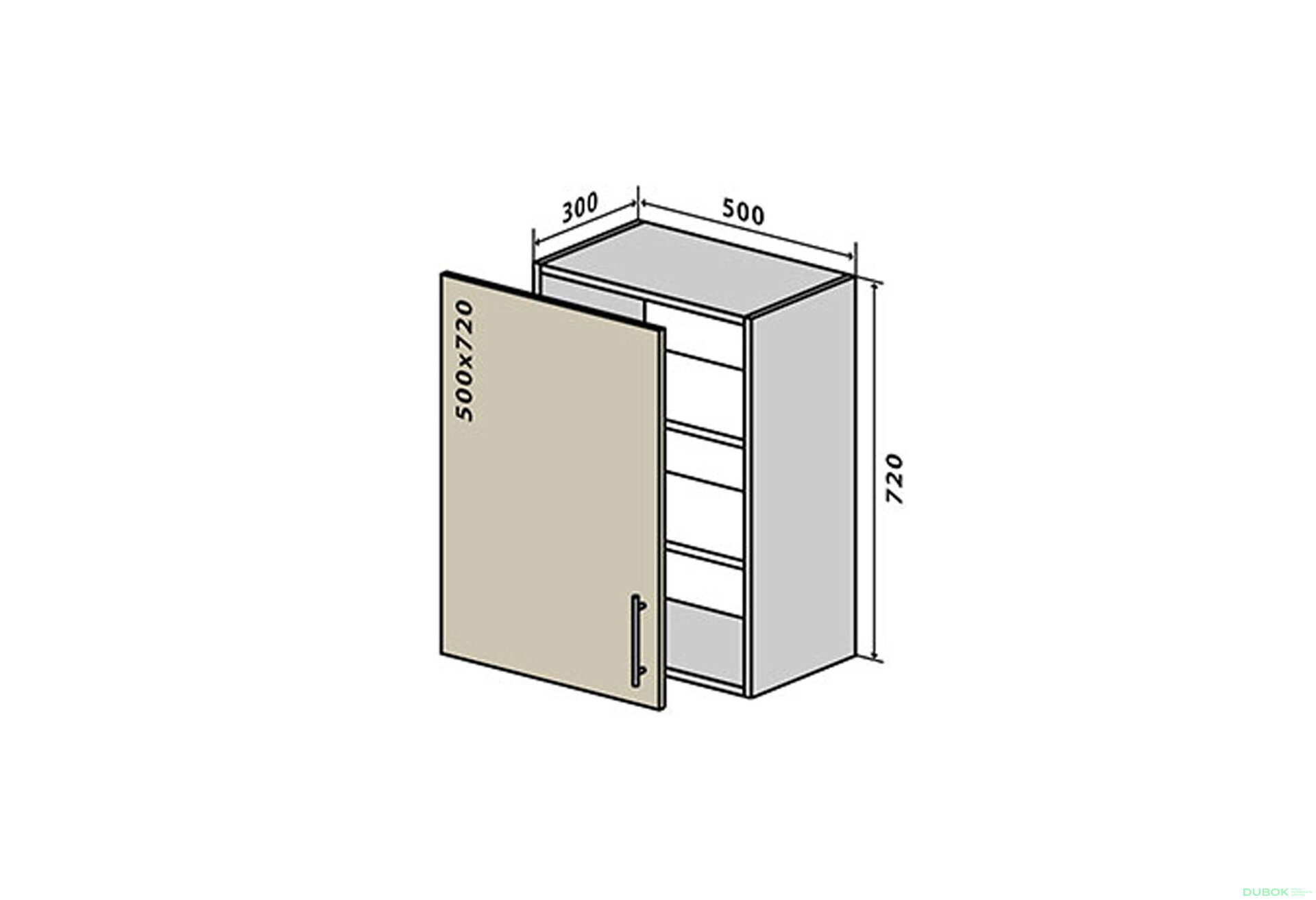 Fotografia 1 - V5 Skrinka 1D 50 Sonata Luxe