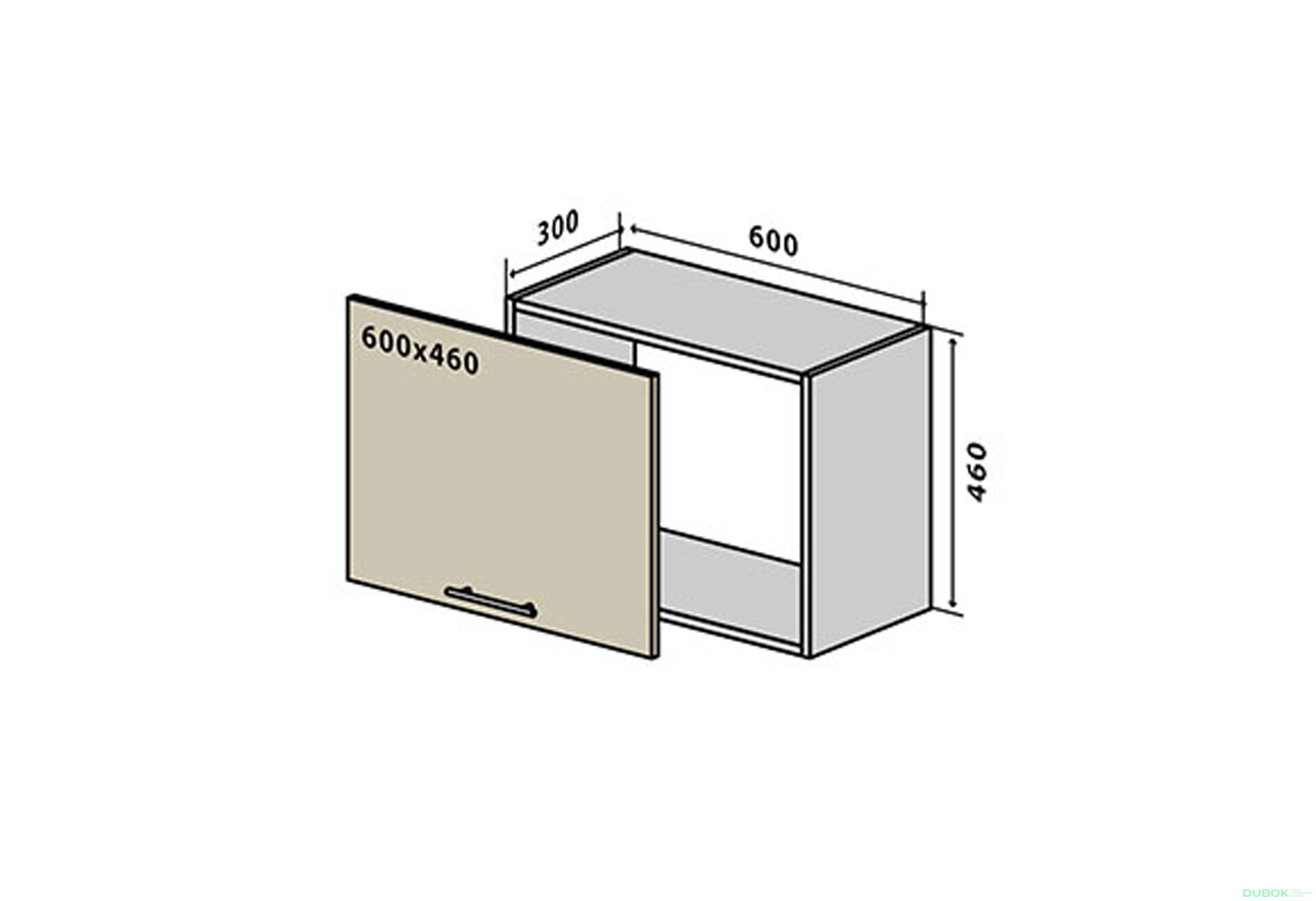 Fotografia 1 - V50 horná skrinka nad digestor 60 Sonata Luxe