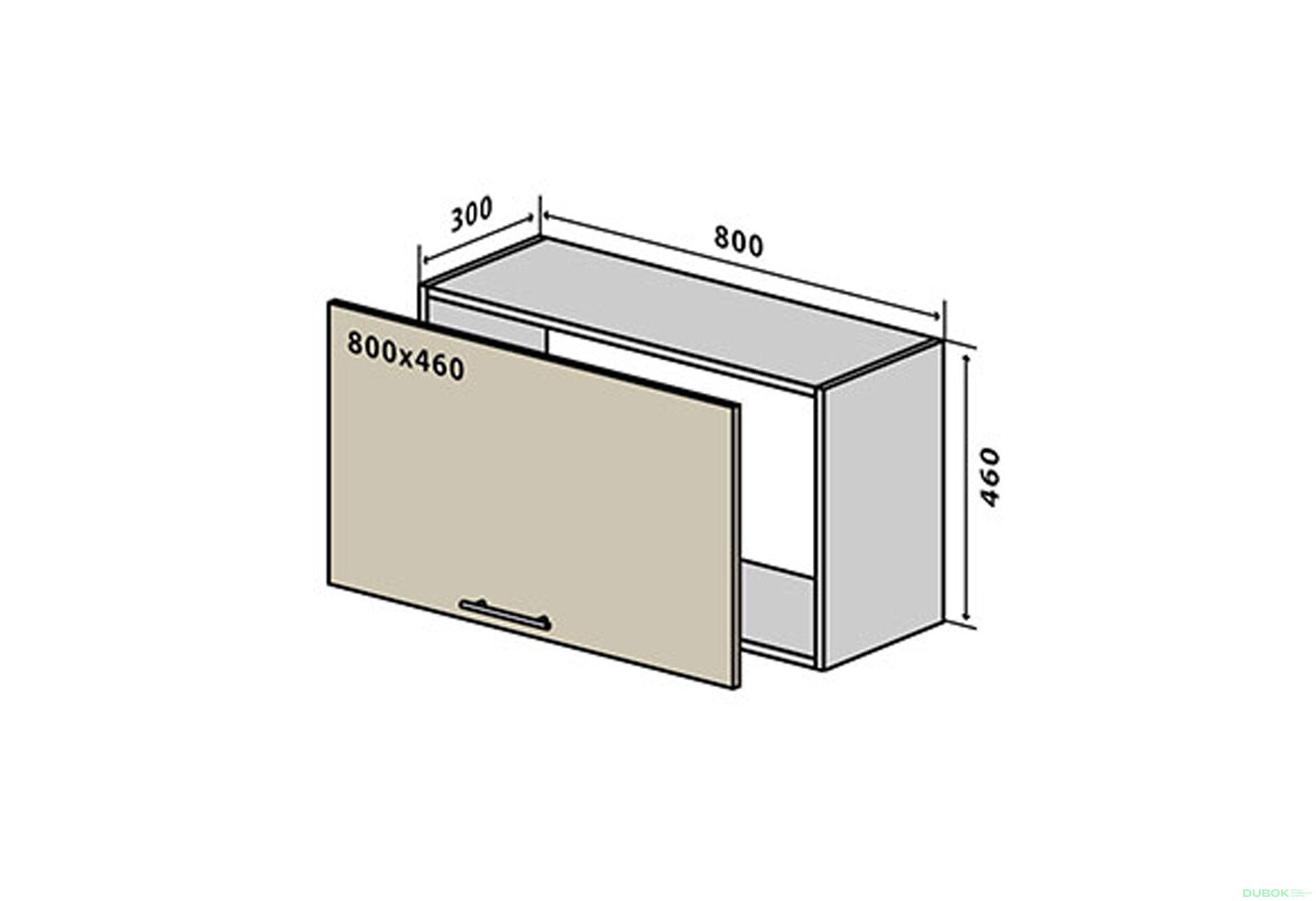 Fotografia 1 - V51 horná skrinka nad digestor 80 Sonata Luxe