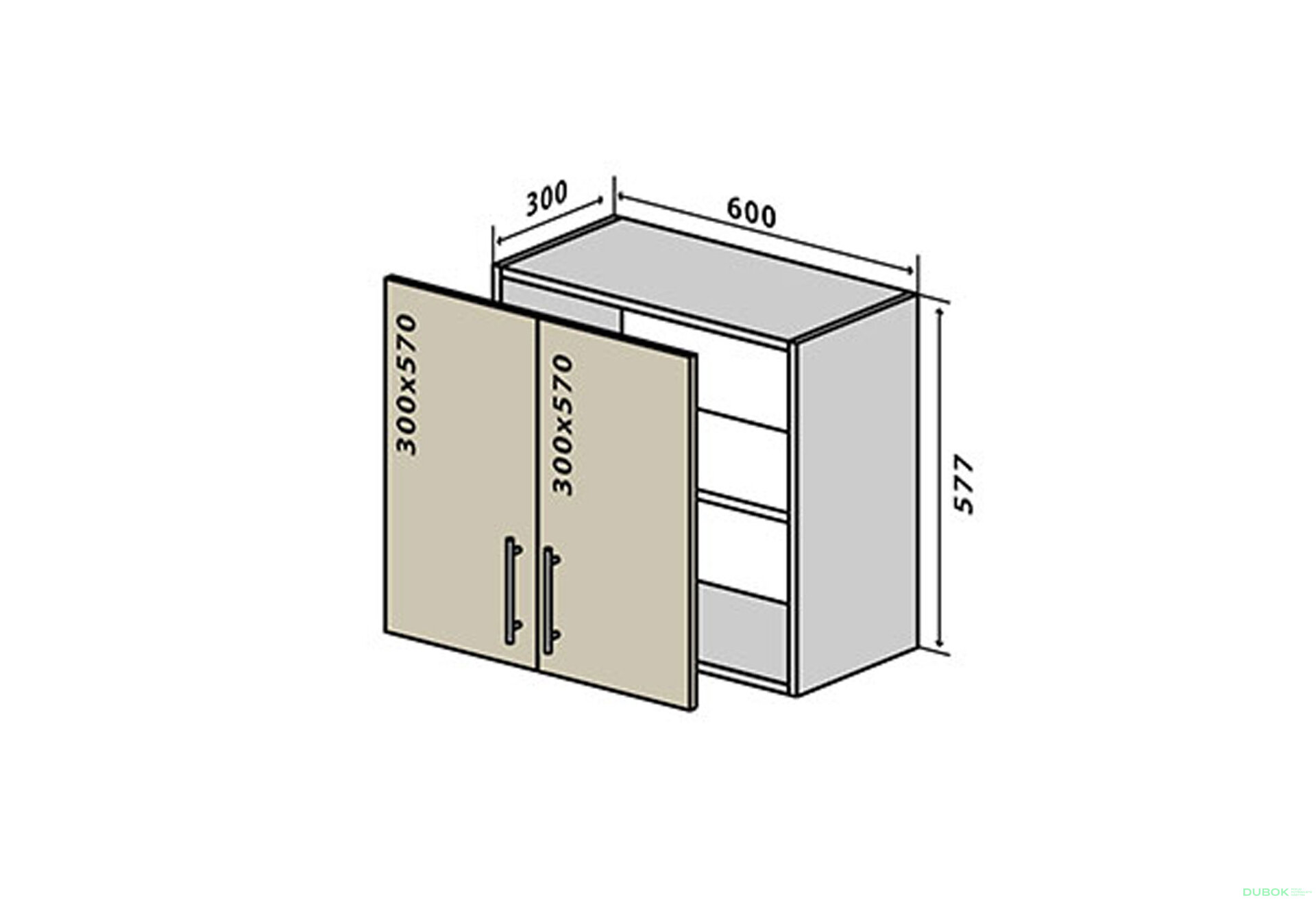 Fotografia 1 - V53 Skrinka 2D 60 Sonata Luxe