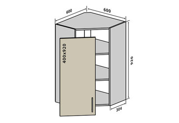 V54 Skrinka 1D 60 Sonata Luxe