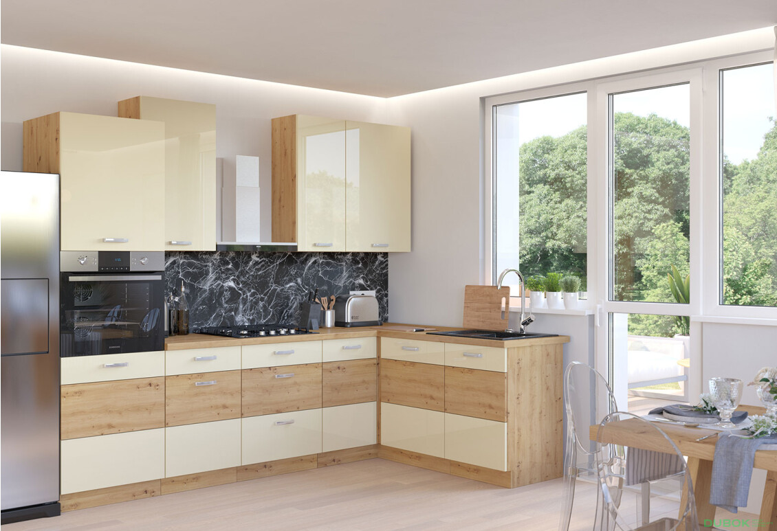 Modulárna kuchyňa Artisan / krém lesk