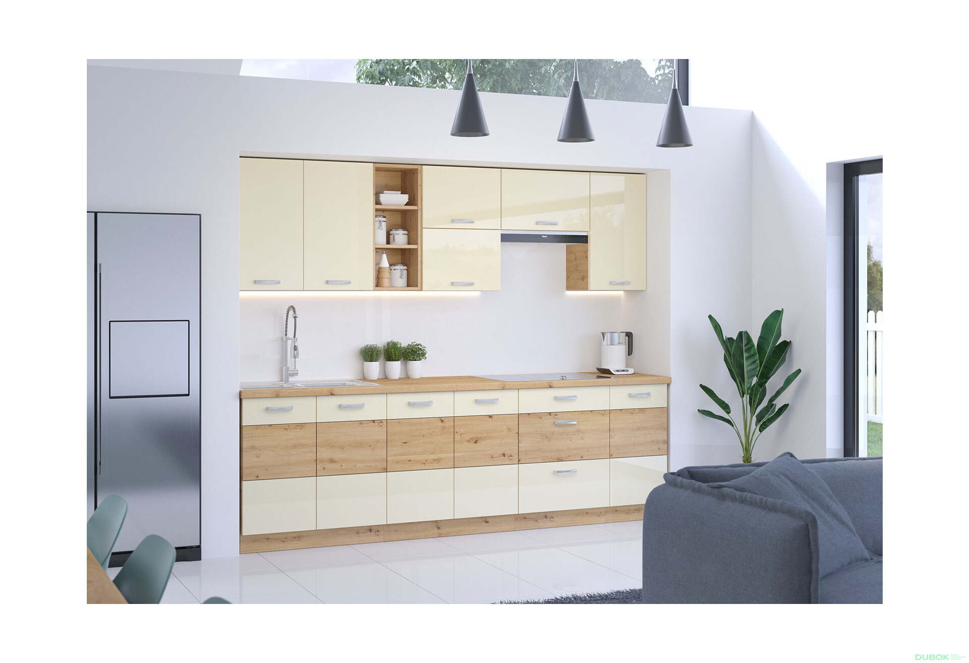 Fotografia 2 - Modulárna kuchyňa Artisan / krém lesk