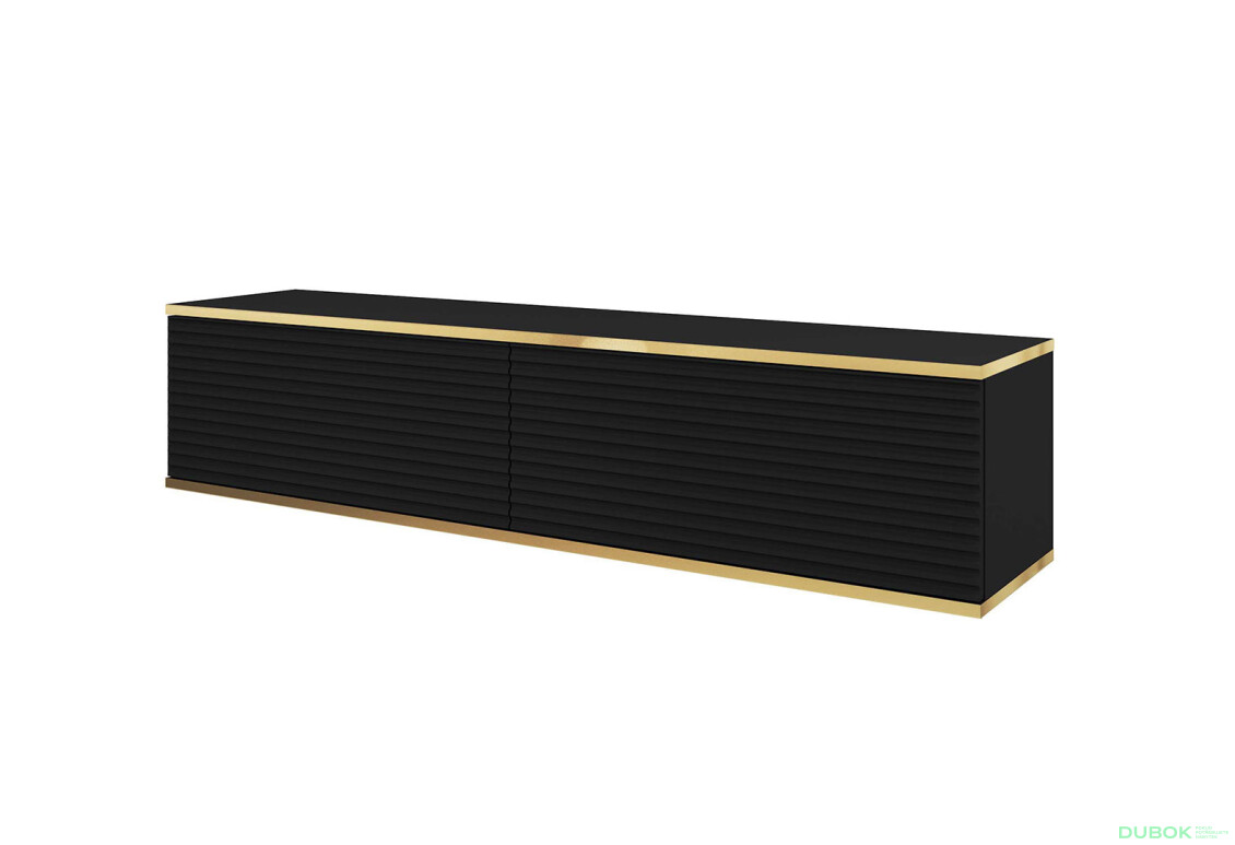TV stolík RTV 135 MDF čierny Oro - Fotografia 1 Fotografia 1 - TV stolík RTV 135 MDF čierny Oro