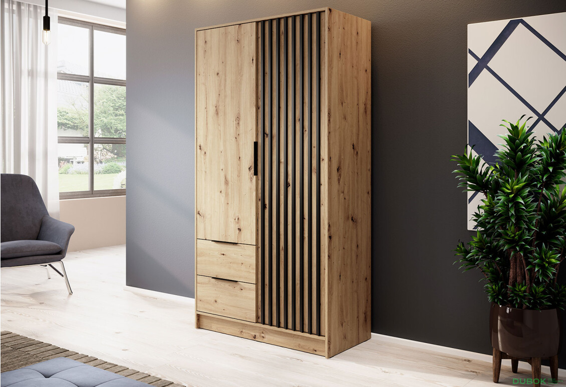 Skriňa 2D bez zrkadla artisan Nelly - Fotografia 3 Fotografia 3 - Skriňa 2D bez zrkadla artisan Nelly