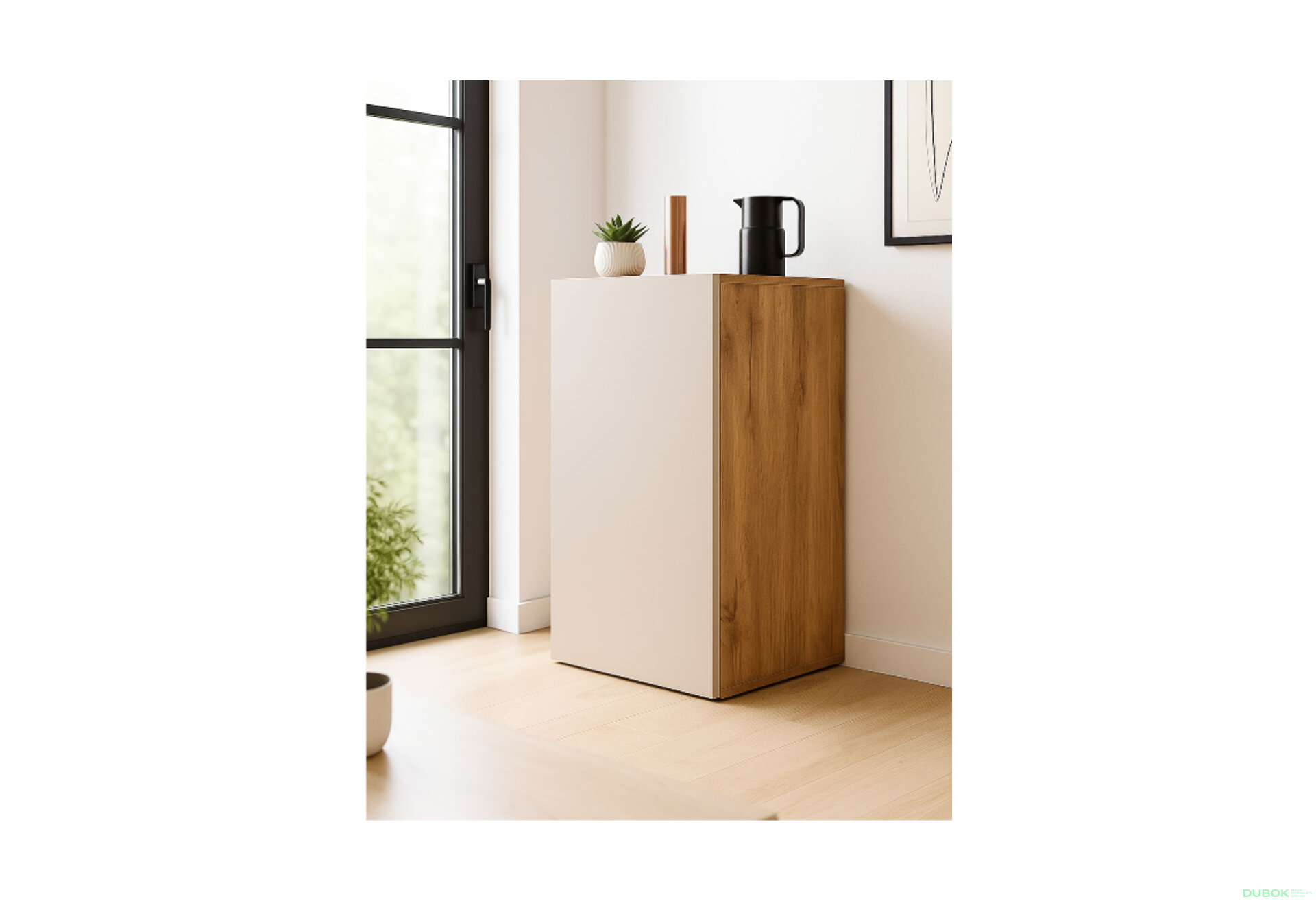 Fotografia 2 - Komoda 1D 40 cm dub apalačský / kašmír Space