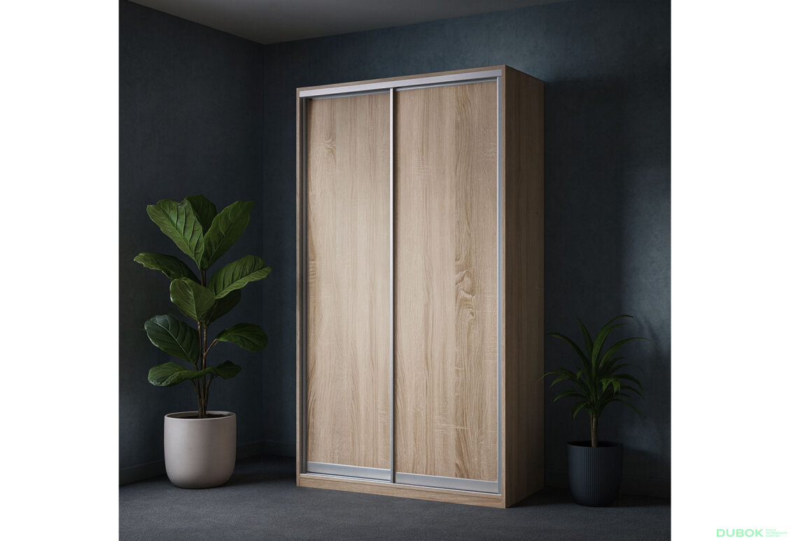 Fotografia 4 - Skriňa 2D 1200x600x2400, 2 DTD, Svetlý dub sonoma