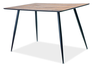 Stôl Remus 120x80 orech/kov čierny matný