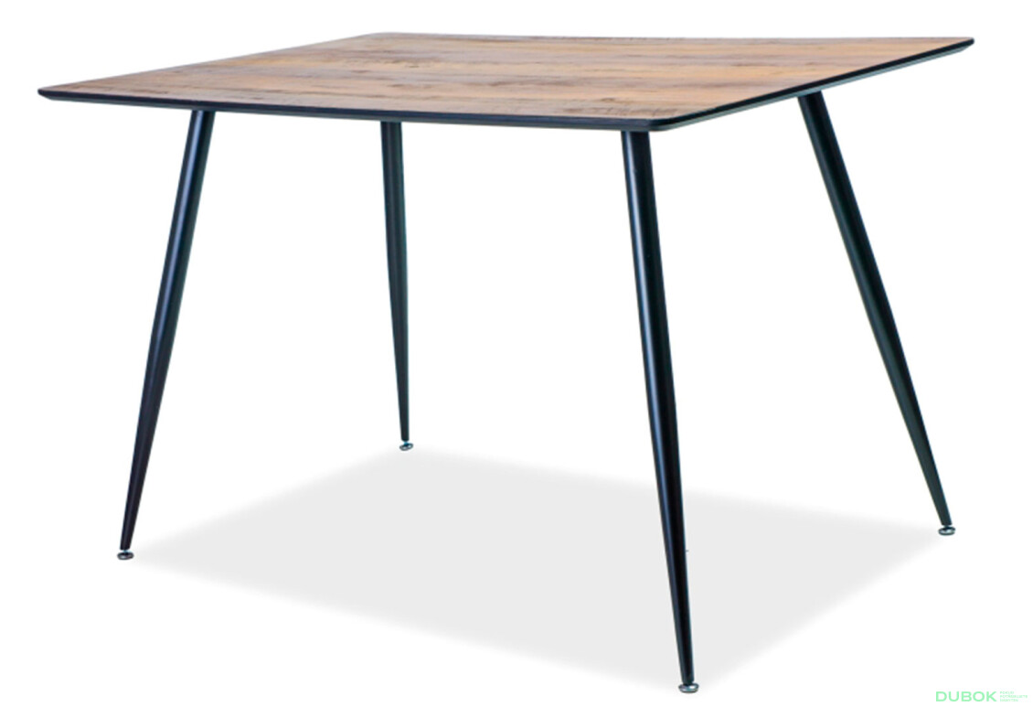 Stôl Remus 120x80 orech/kov čierny matný