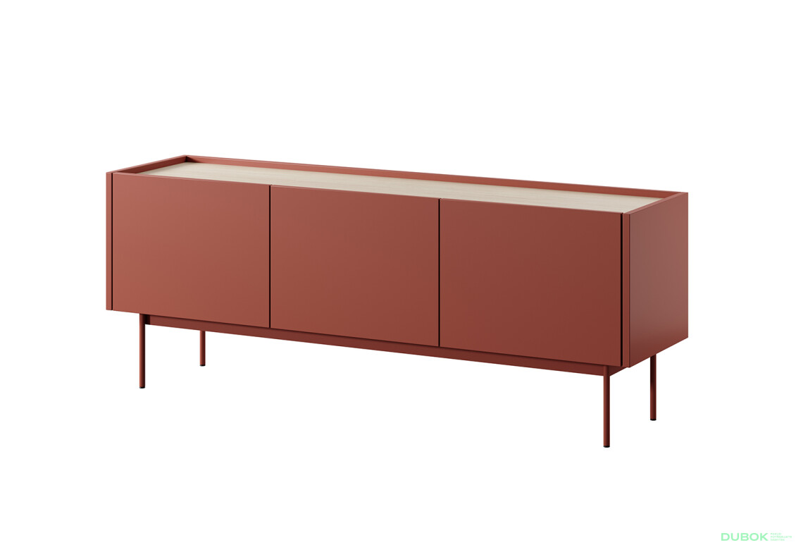 TV stolík RTV-144 keramický červený Color