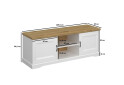 TV stolík 2d biely / dub harbor Riva - Fotografia 3 Fotografia 3 - TV stolík 2d biely / dub harbor Riva