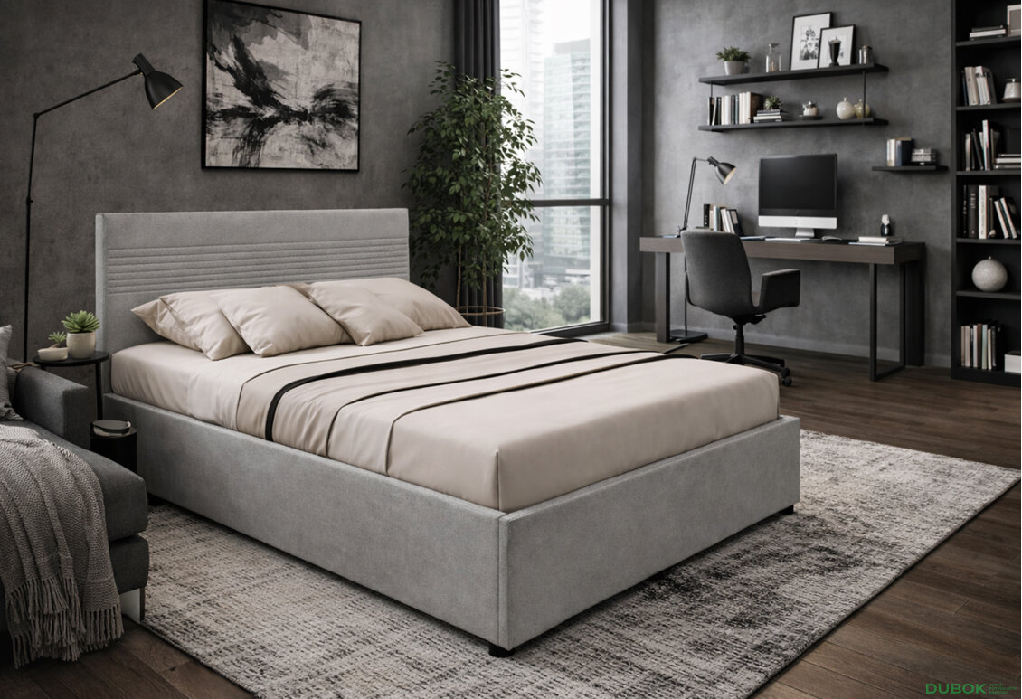 Fotografia 10 - Posteľ Fro Line 140x200 Mono 246, sivá