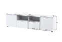 Fotografia 4 - TV stolík s dvierkami a zásuvkami Ron 4 180 cm Biely