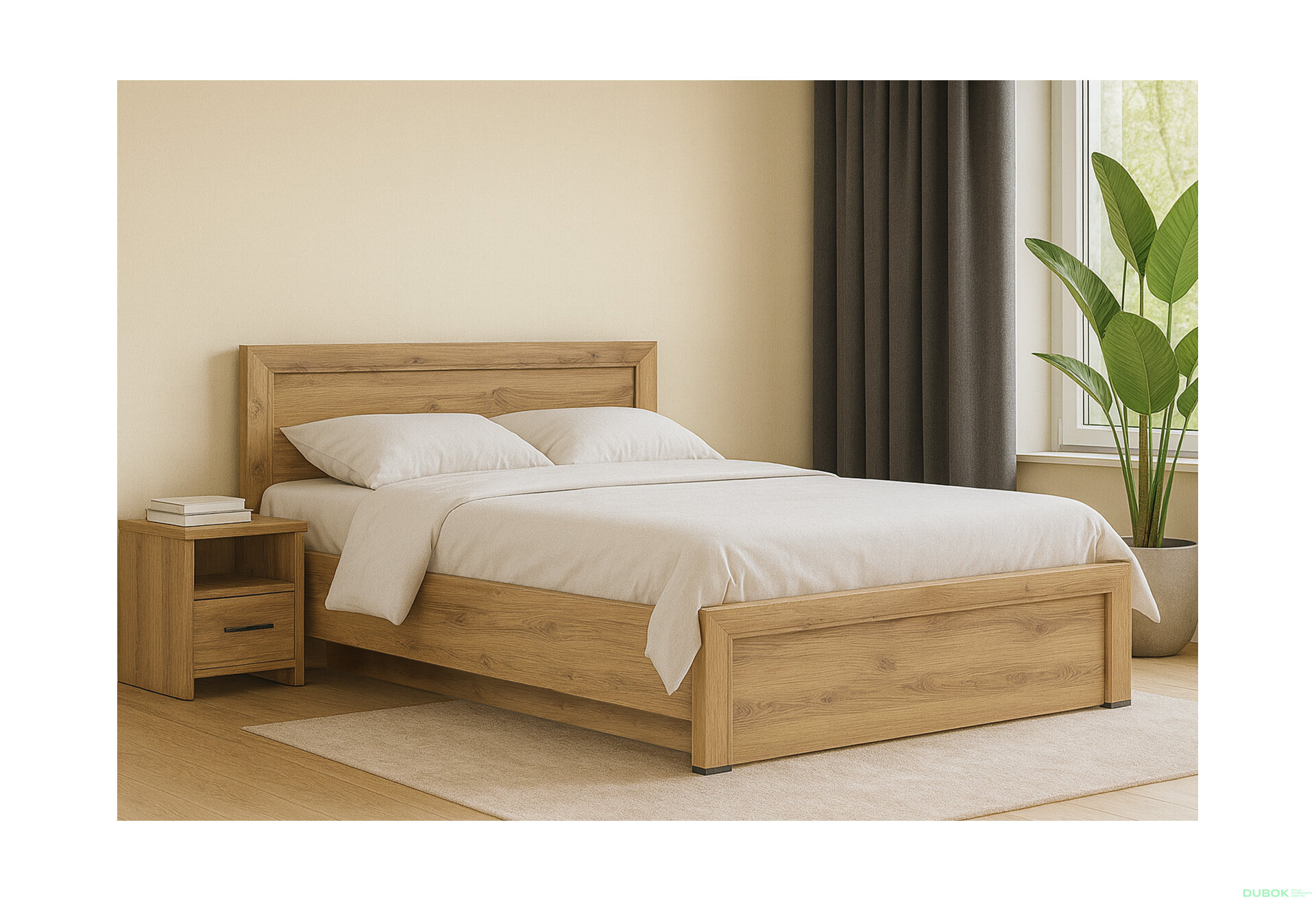 Fotografia 6 - Posteľ 160x200 s roštom, úložným priestorom Sapori dub navarra