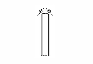 Spodný roh H 90°/820 klamanie
