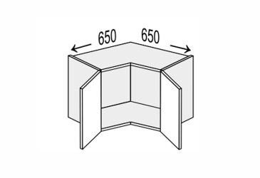 Horný roh V 90°/360 2dv