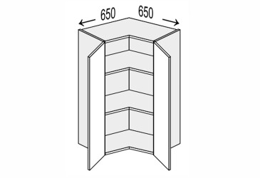 Horný roh V 90°/900 2dv