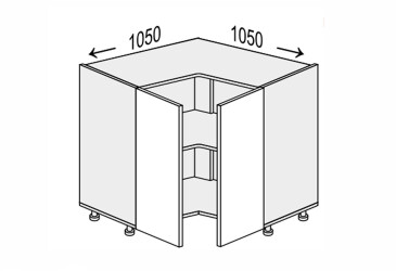 Spodný roh N 90°/820 2dv