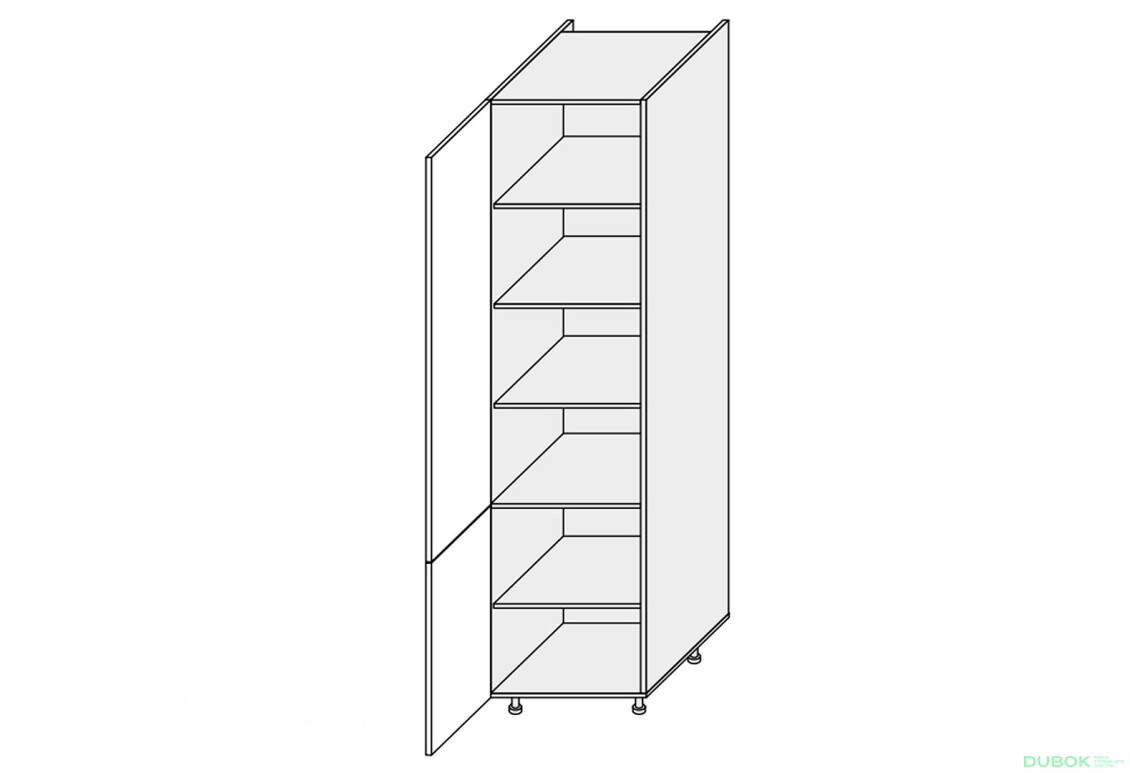 Skriňa 60P/2320 Pro Blum ľavá Millenium Premium - Fotografia 1 Fotografia 1 - Skriňa 60P/2320 Pro Blum ľavá Millenium Premium