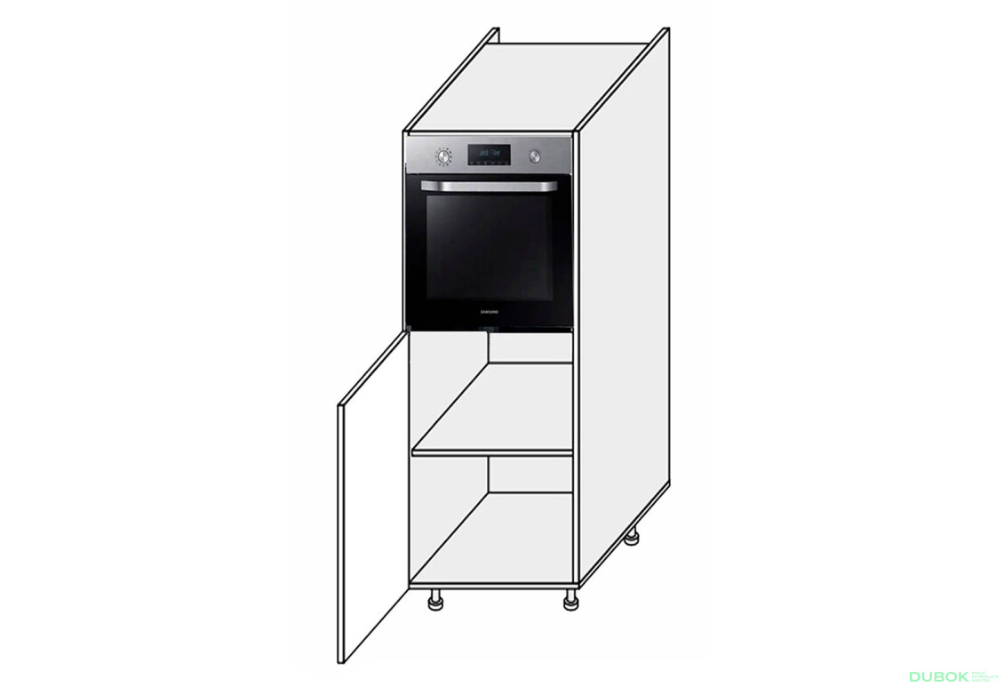 Skriňa 60PД/1420 rúra Pro Blum ľavá Millenium Premium