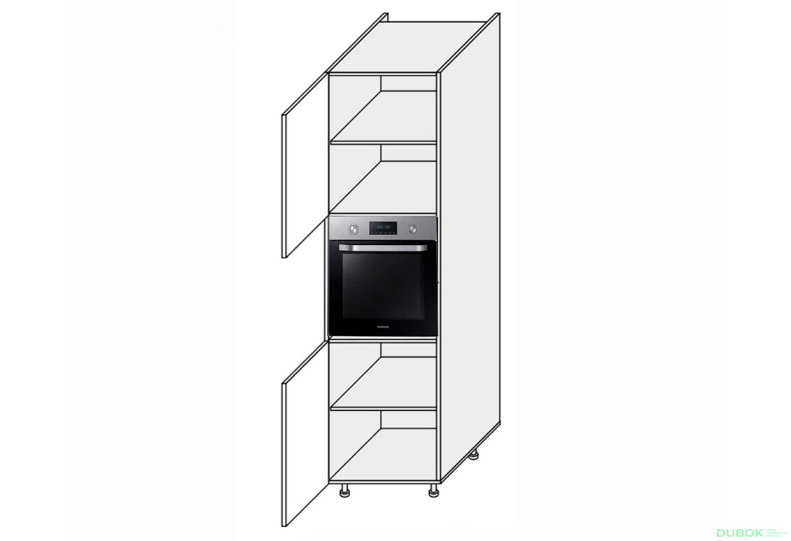 Predmet: Skrinka 60PД/2140 rúra Pro Blum Millenium Premium