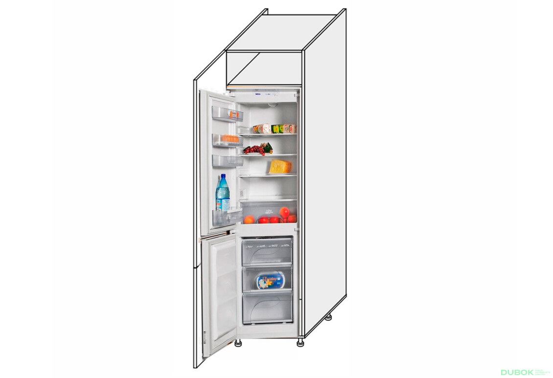 Priečka 60PХ/2140 chladnička Pro Blum ľavá Millenium Premium