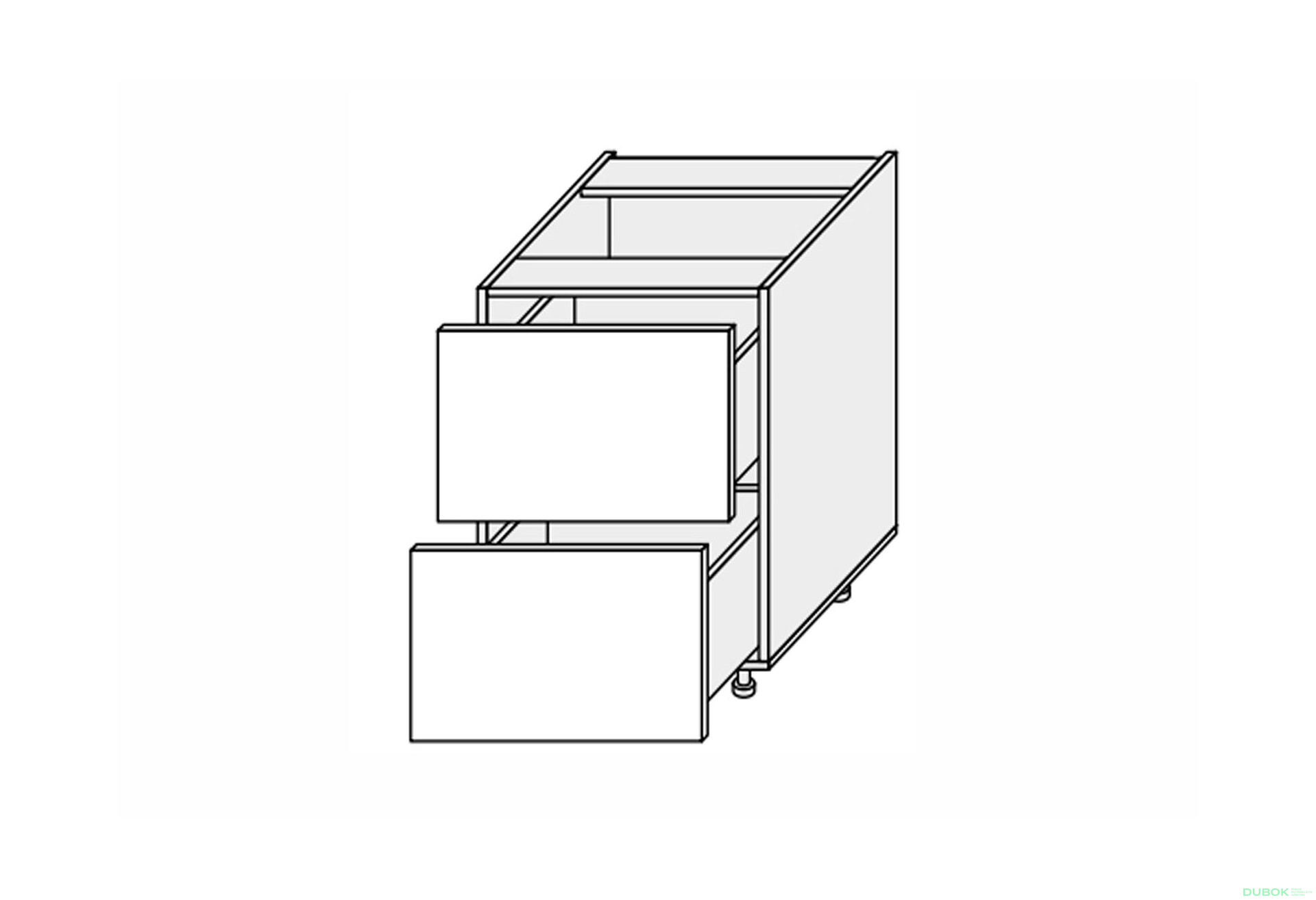 Fotografia 1 - Dno 90N2ŠX/820 Pro Hettich Millenium Premium