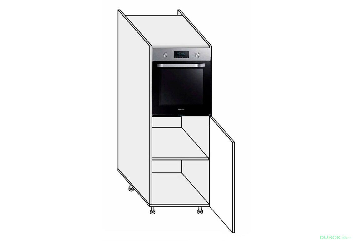 Skriňa 60PД/1420 rúra Pro Blum pravá Millenium Premium