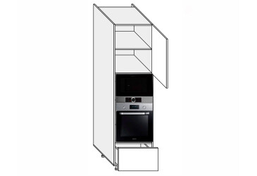 Predsieň 60PDM1SHX/2140 rúra + mikrovlnná rúra teleskop Pro Blum+Hettich pravý Millenium Premium