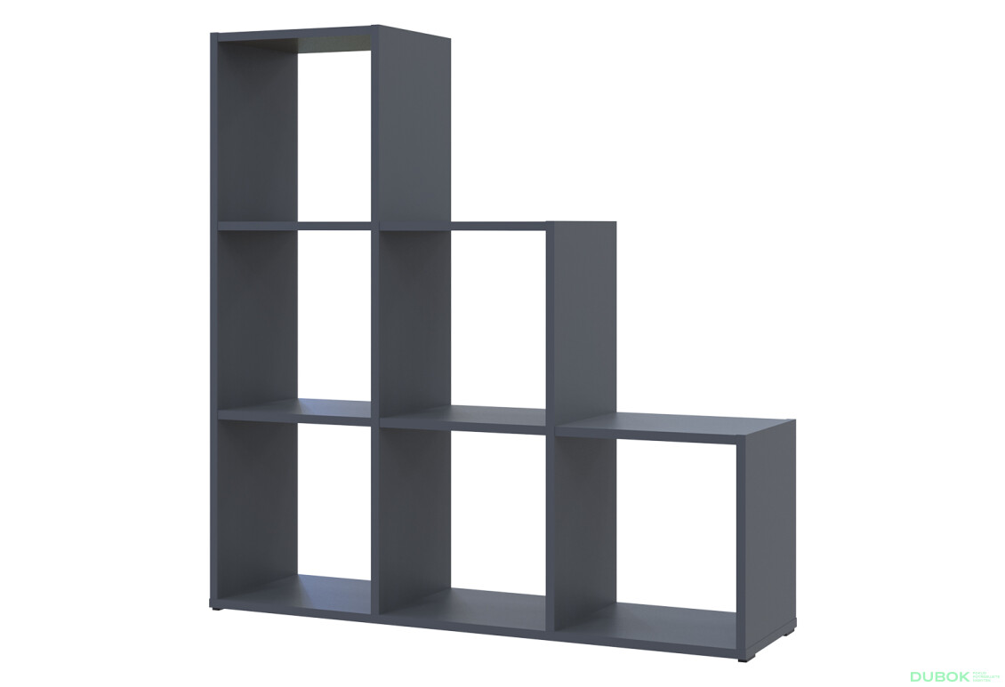 Regál otvorený Step 3х3 102.6х28.8х106.1 grafit