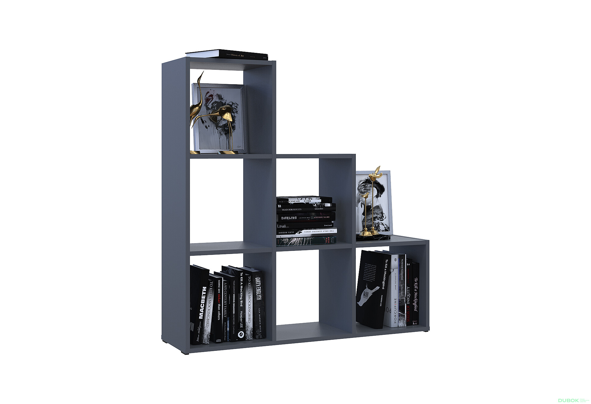 Fotografia 6 - Regál otvorený Step 3х3 102.6х28.8х106.1 grafit