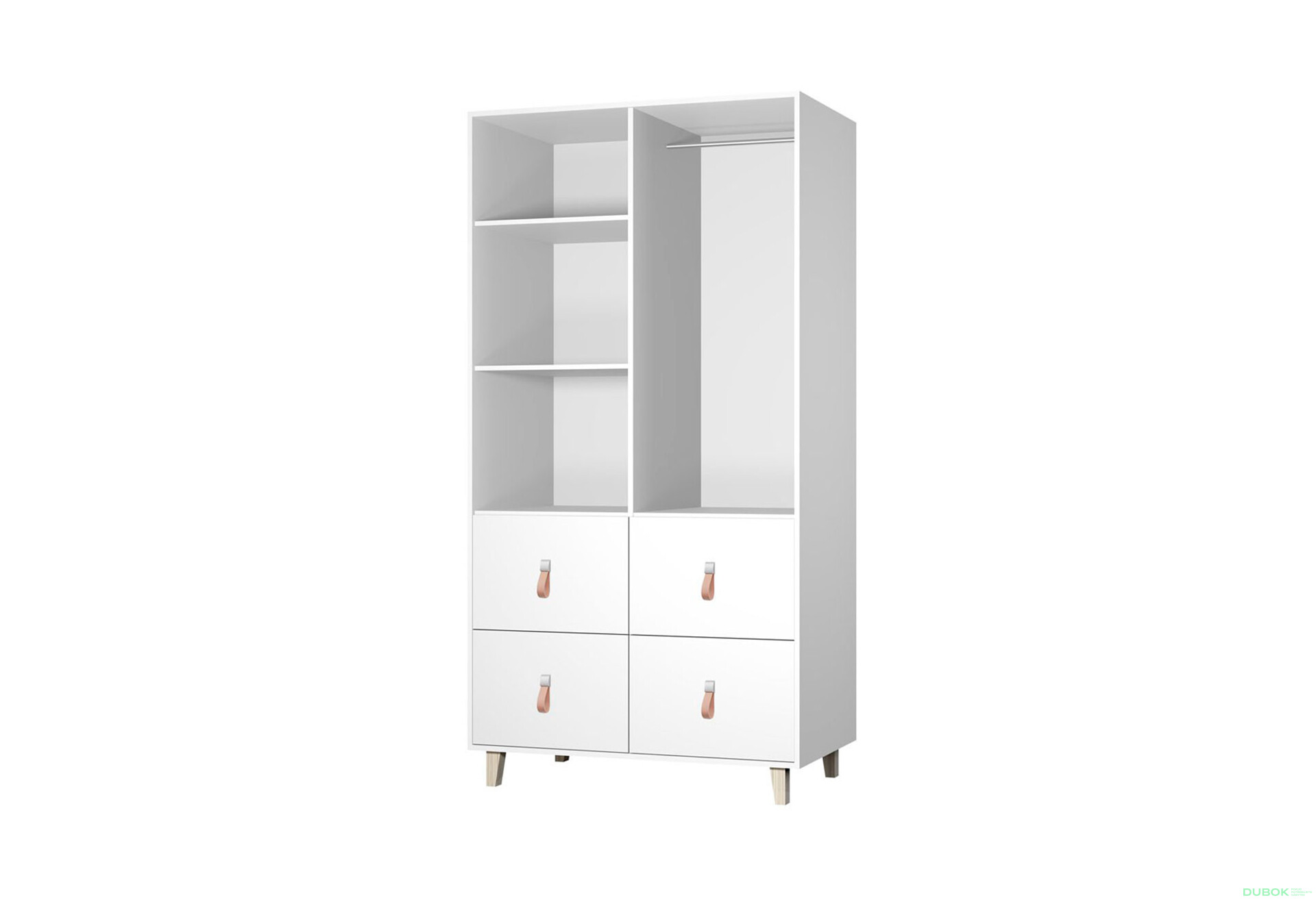 Fotografia 2 - Skriňa 4S2D Figo biela Idczak meble