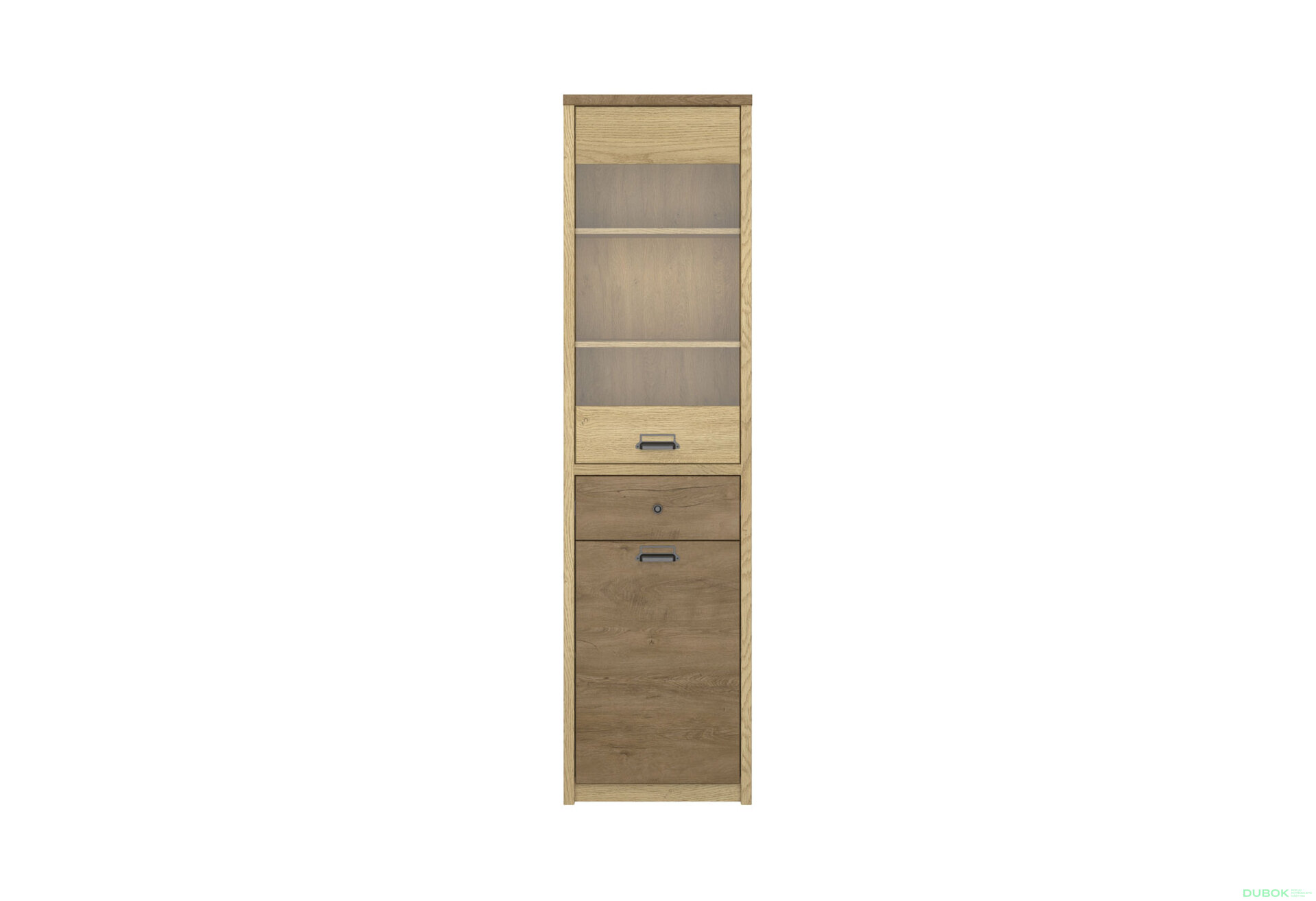 Fotografia 1 - Vitrína 1d1w1s dub cremona / dub lefkas Denzel