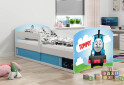Posteľ Luki 1 biele Tommy 80x160 cm s roštom, matracom - Fotografia 2 Fotografia 2 - Posteľ Luki 1 biele Tommy 80x160 cm s roštom, matracom