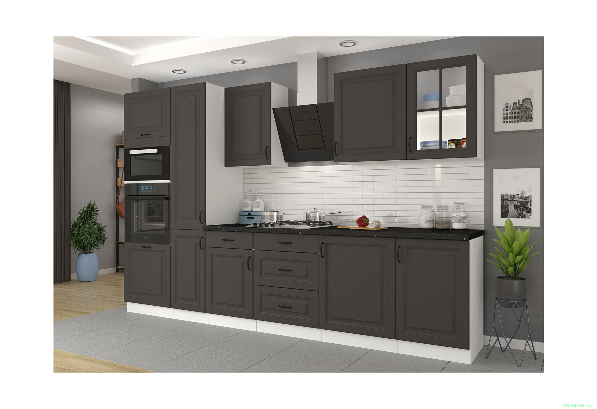 Fotografia 2 - Modulárna kuchyňa Stilo biely / grafit