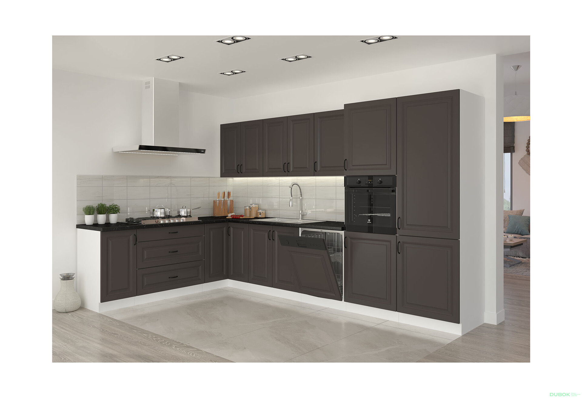 Fotografia 13 - Modulárna kuchyňa Stilo biely / grafit