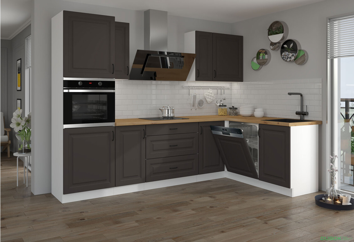 Fotografia 9 - Modulárna kuchyňa Stilo biely / grafit