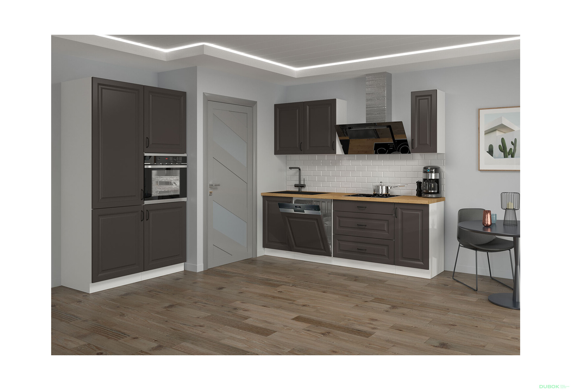 Fotografia 5 - Modulárna kuchyňa Stilo biely / grafit