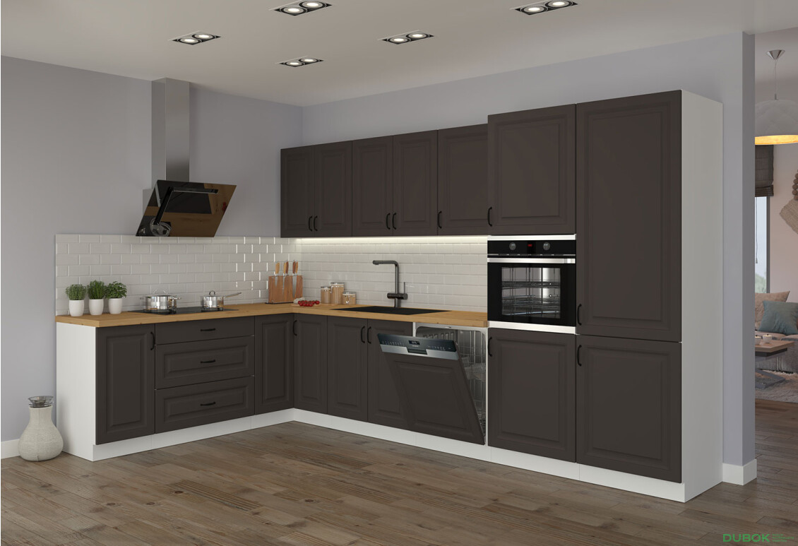 Fotografia 6 - Modulárna kuchyňa Stilo biely / grafit