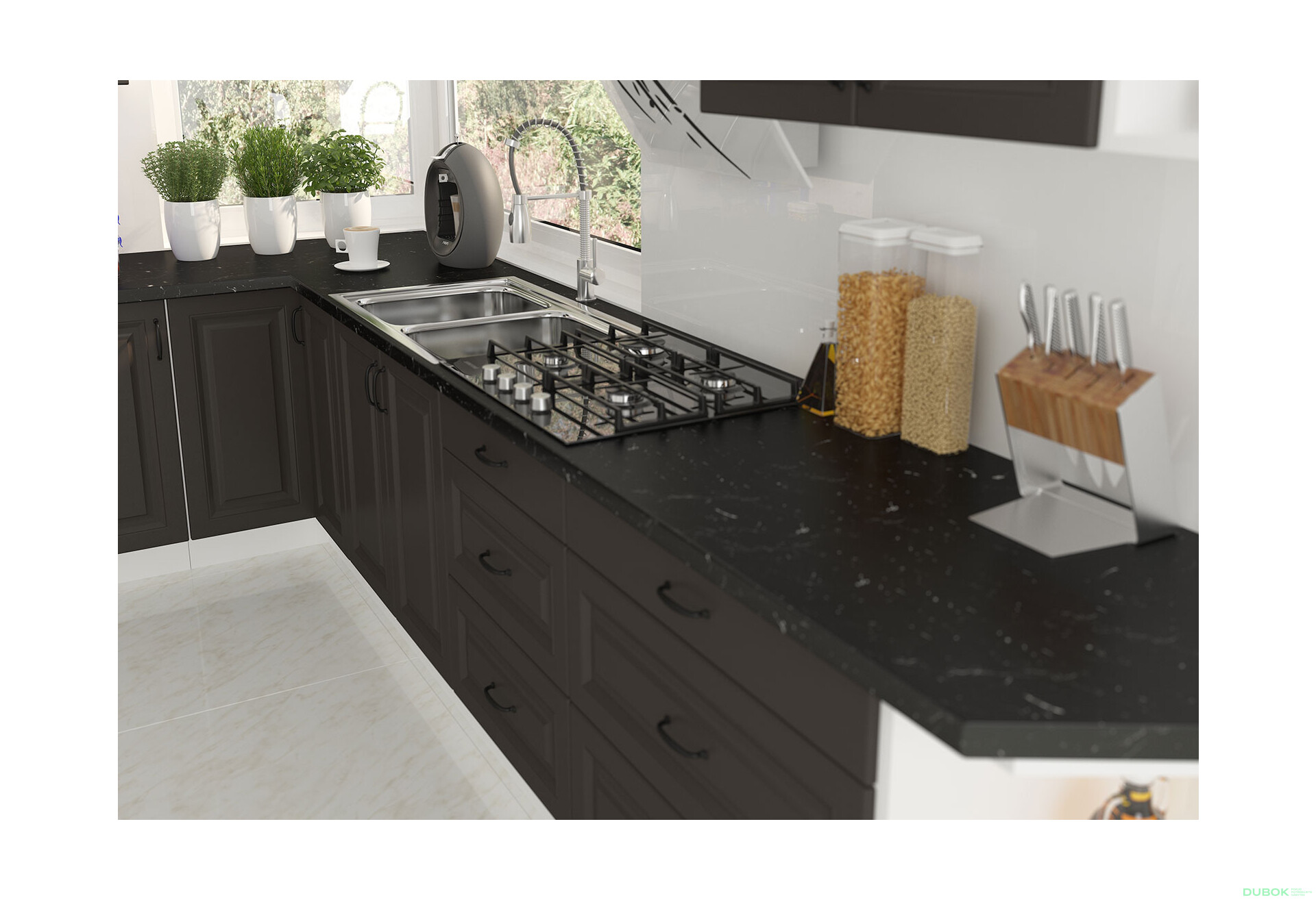 Fotografia 11 - Modulárna kuchyňa Stilo biely / grafit