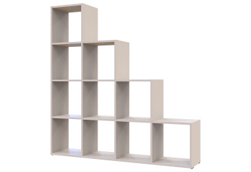Regál otvorený Step 4х4 136.2х28.8х140.7 kašmír