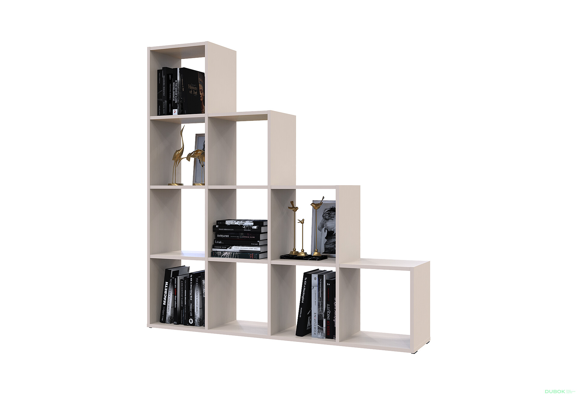 Regál otvorený Step 4х4 136.2х28.8х140.7 kašmír - Fotografia 4 Fotografia 4 - Regál otvorený Step 4х4 136.2х28.8х140.7 kašmír
