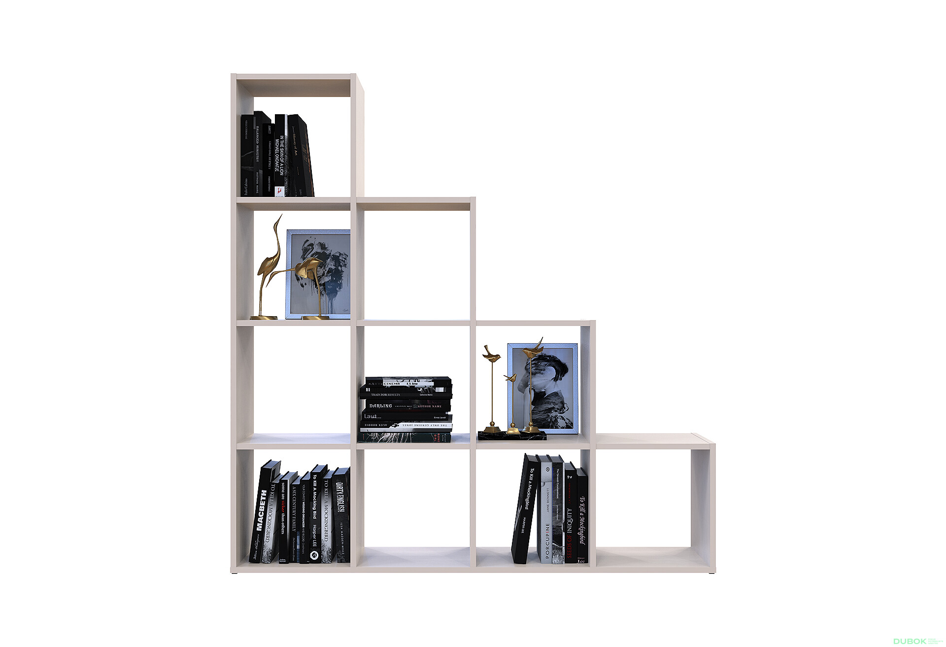 Fotografia 5 - Regál otvorený Step 4х4 136.2х28.8х140.7 kašmír